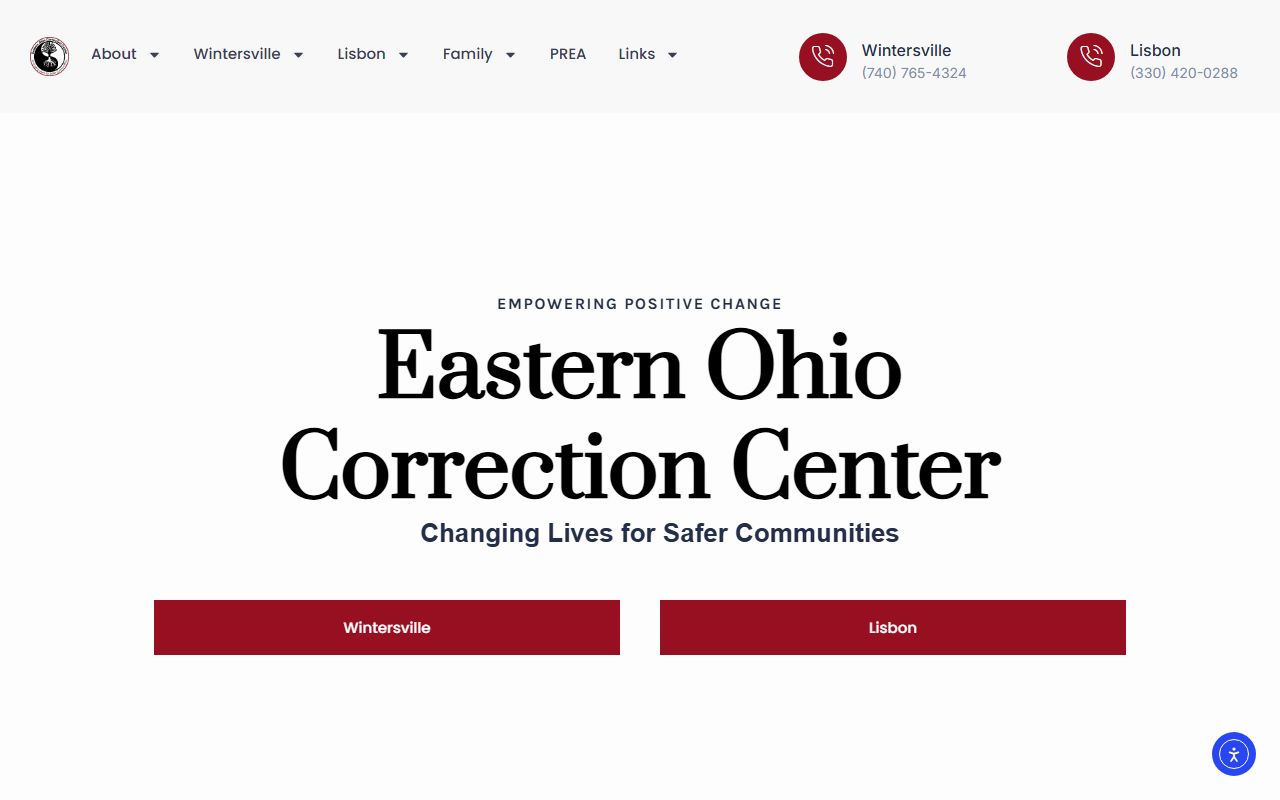 Eastern Ohio Correction Center Lisbon Facility Carroll County resident search information
